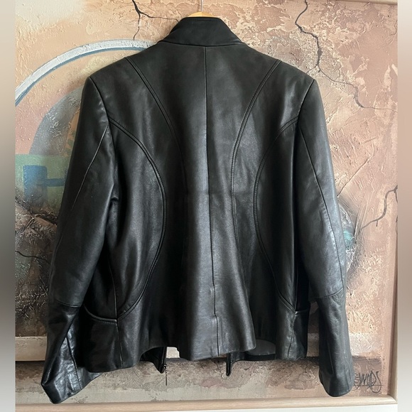 IZOD Vintage Genuine Leather Women’s Jacket size Large - Picture 7 of 12